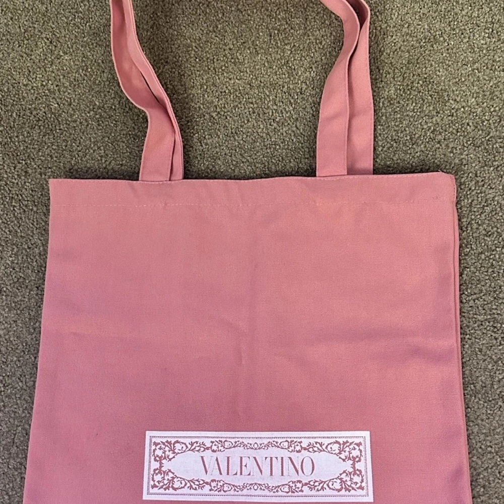 Valentino Pink canvas Tote Bag